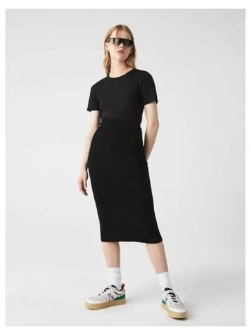 Women s knit midi skirt JF9644 52N 031 Domestic product GQ2N22092040564 - LACOSTE - BALAAN 1