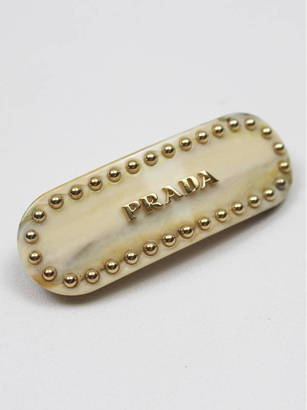 Plexiglass Hair Clip Petal Ivory 1IF042 - PRADA - BALAAN 2