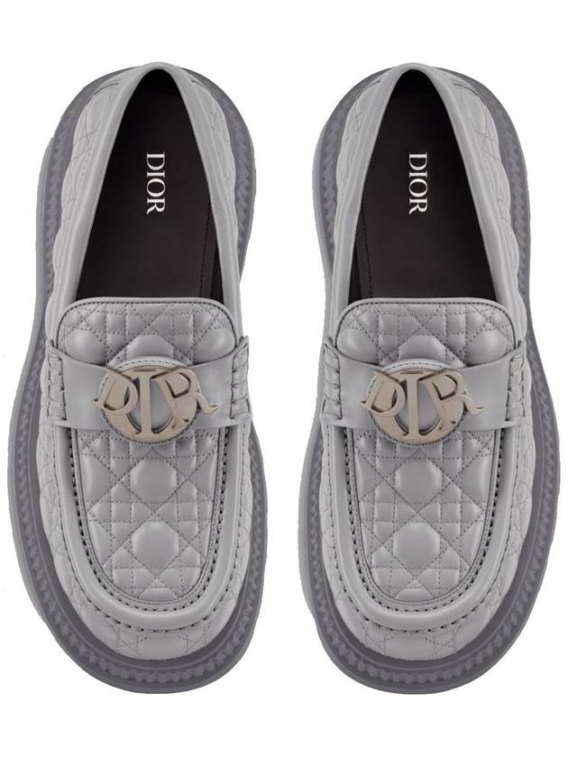 Buffalo Leather Loafers Grey - DIOR - BALAAN 4