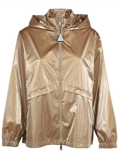 LOUVOIS Logo Patch Hooded Jacket Gold 1A000 76 53A3H 237 - MONCLER - BALAAN 1