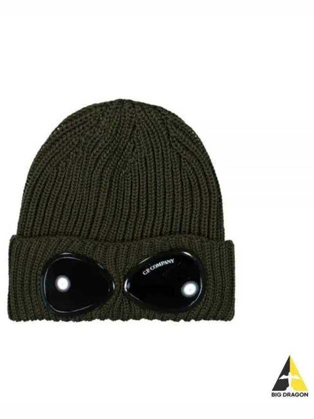 Extra Fine Merino Wool Goggle Beanie Ivy Green - CP COMPANY - BALAAN 2