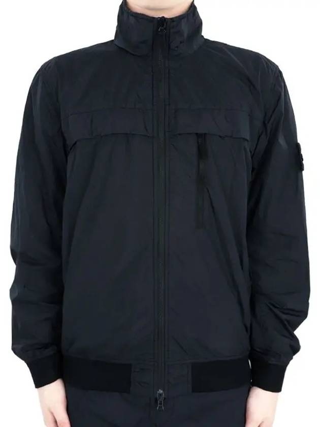 Garment Dyed Crinkle Reps R-Nylon Jacket Blue - STONE ISLAND - BALAAN 3