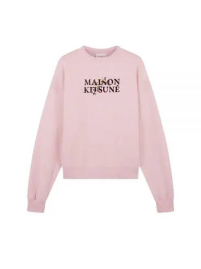 Flowers Comfort Sweatshirt Pink - MAISON KITSUNE - BALAAN 2