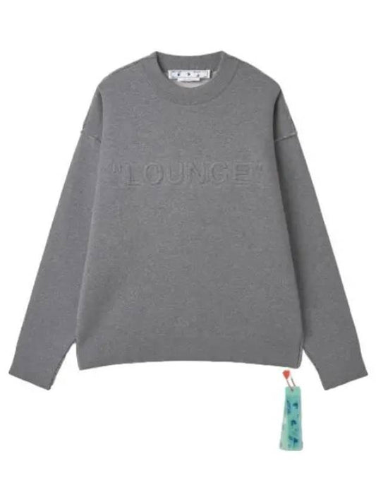 lounge logo knit gray - OFF WHITE - BALAAN 1