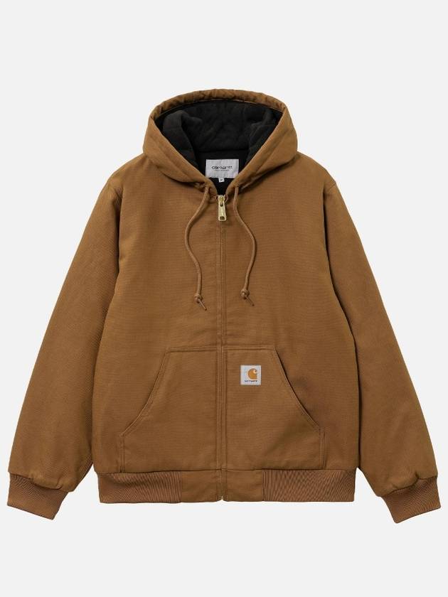 Logo Patch Active Jacket Brown - CARHARTT WIP - BALAAN 2