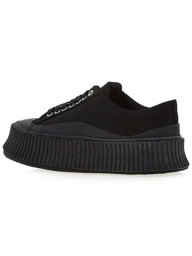 Platform Low Top Sneakers Black - JIL SANDER - BALAAN 4