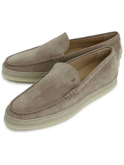 Men's Suede Slip-ons Loafers Beige - TOD'S - BALAAN 2