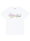 Love Print Cotton Short Sleeve T-Shirt White - GANNI - BALAAN 2