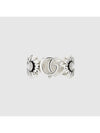 Double G Flower Ring Silver - GUCCI - BALAAN 4