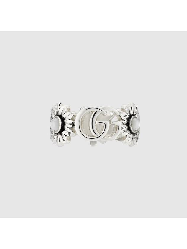 Double G Flower Ring Silver - GUCCI - BALAAN 4