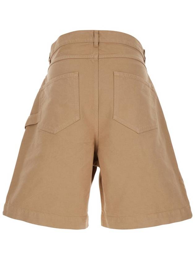 Beige Bermuda Shorts With Patch Pocket With Logo On The Front In Cotton Man - JW ANDERSON - BALAAN 2