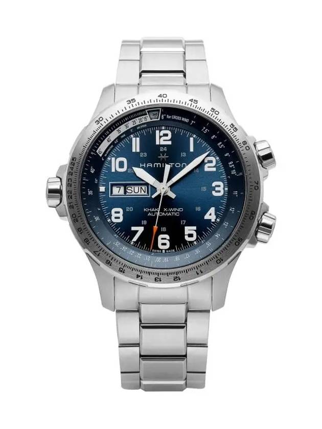 Khaki Aviation Xwind Day Date 45MM Metal Watch Silver - HAMILTON - BALAAN 3