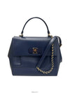 Clover Ferragamo Bara Cali Women s Shoulder Bag 21F558 Oxford Blue - SALVATORE FERRAGAMO - BALAAN 1