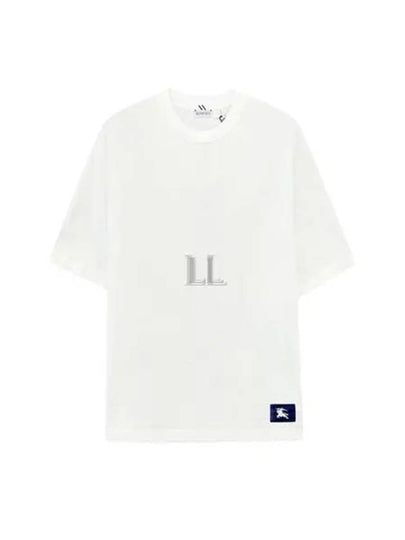 Logo Patch Cotton Jersey Short Sleeve T-Shirt Ivory - BURBERRY - BALAAN 2