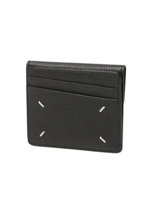 Stitch Flap Card Wallet Black - MAISON MARGIELA - BALAAN 2