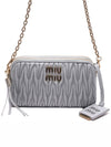 Matelasse Nappa Leather Mini Bag Cornflower Blue - MIU MIU - BALAAN 3