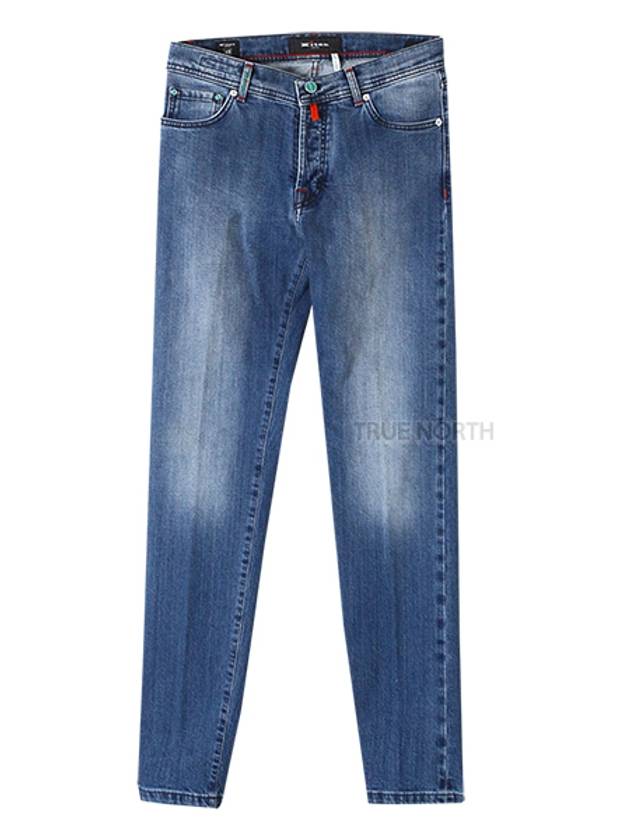Men's UPNJSM J0217C 02 Mid-rise straight jeans light blue - KITON - BALAAN 1