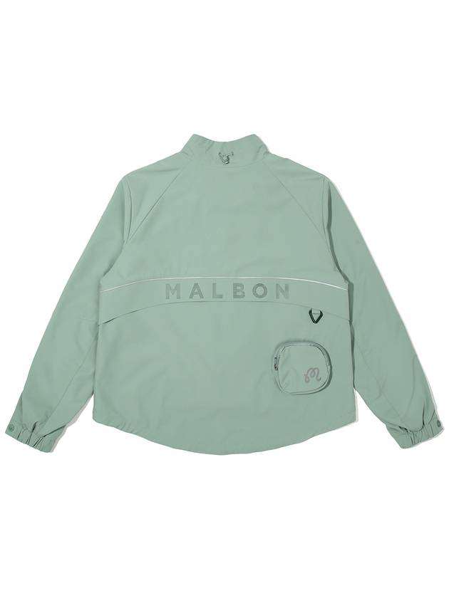 Basic swing ball pouch jacket DARK MINT WOMAN - MALBON GOLF - BALAAN 2