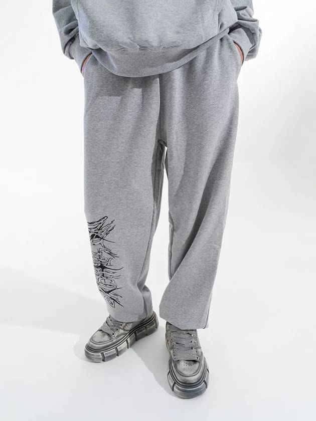 3 STARS JOGGER PANTS MELANGE - NET SOCIAL CLUB - BALAAN 4