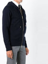 Engineered 4 Bar Diagonal Zip Up Hoodie Navy - THOM BROWNE - BALAAN 6