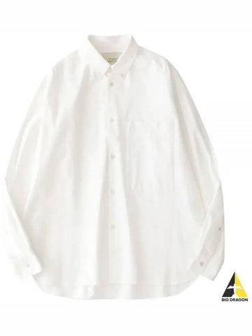 MEN KEBLE OXFORD SHIRT OPTIC white 670 - STUDIO NICHOLSON - BALAAN 1