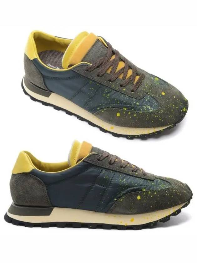 Replica Paint Runner Low Top Sneakers Green - MAISON MARGIELA - BALAAN 2