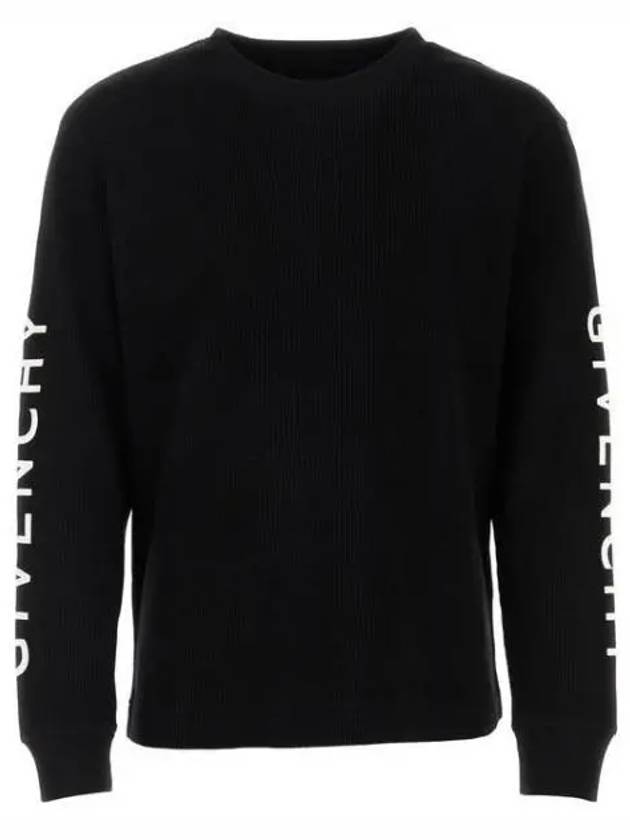 logo sleeve classic fit long sleeve t-shirt black - GIVENCHY - BALAAN 2