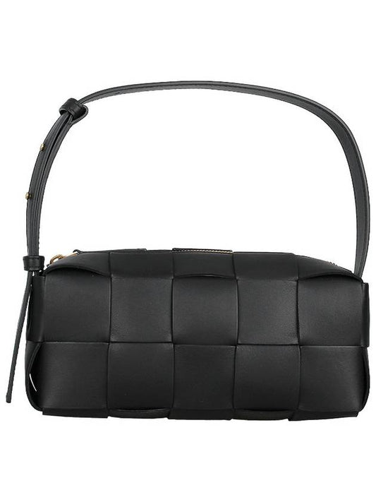 Women's Brick Cassette Small Shoulder Bag Black - BOTTEGA VENETA - BALAAN 2