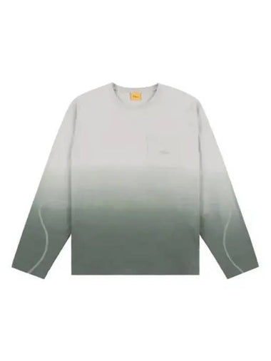 Gradient long sleeve t shirt green - DIME - BALAAN 1