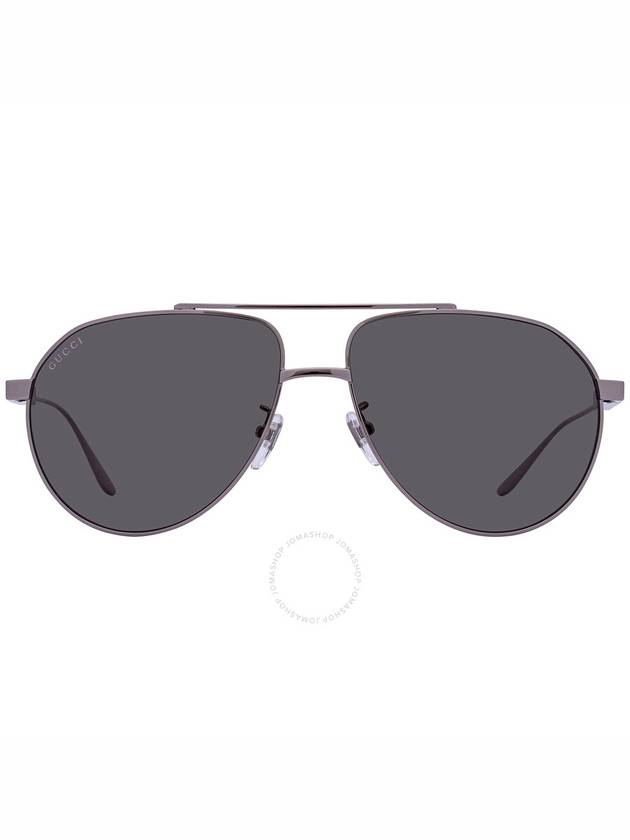 Eyewear Logo Aviator Sunglasses Silver - GUCCI - BALAAN 2