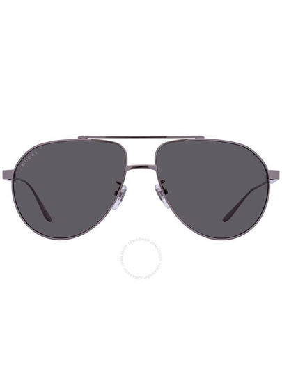 Eyewear Logo Aviator Sunglasses Silver - GUCCI - BALAAN 2