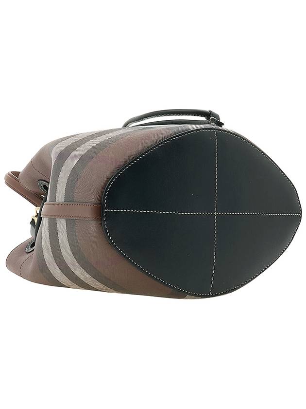 Small TB Bucket Bag Dark Birch Brown - BURBERRY - BALAAN 6