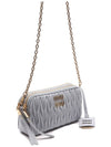 Materasse Nappa Leather Mini Bag Cornflower Blue - MIU MIU - BALAAN.