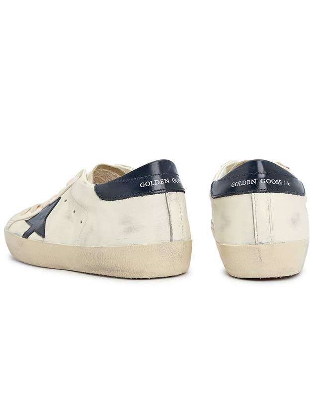 Superstar Beige Night Blue Heel Tab Sneakers - GOLDEN GOOSE - BALAAN 7