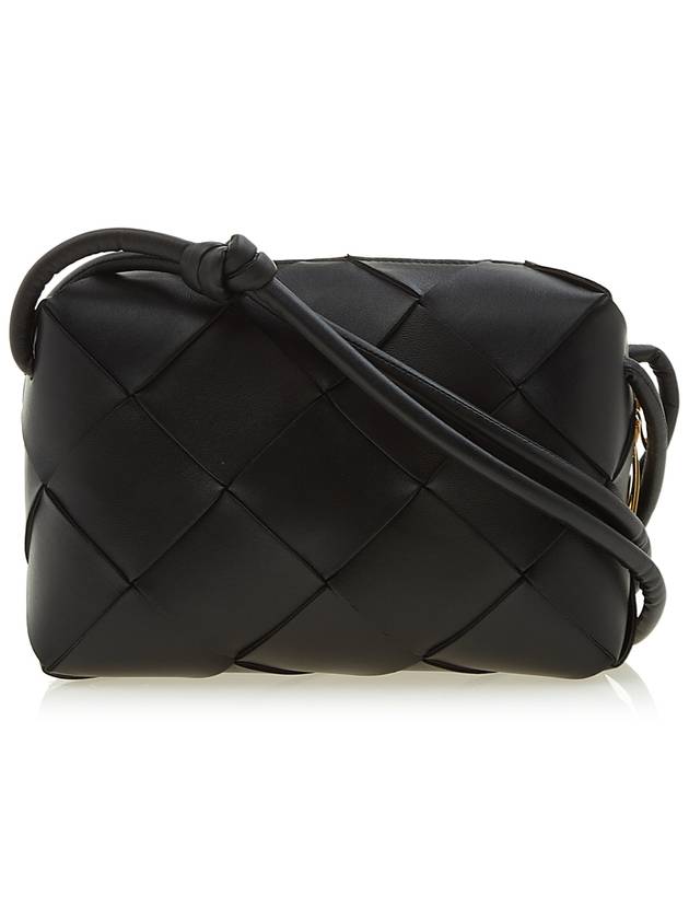 Cassette Intrecciato Small Cross Bag Black - BOTTEGA VENETA - BALAAN 4