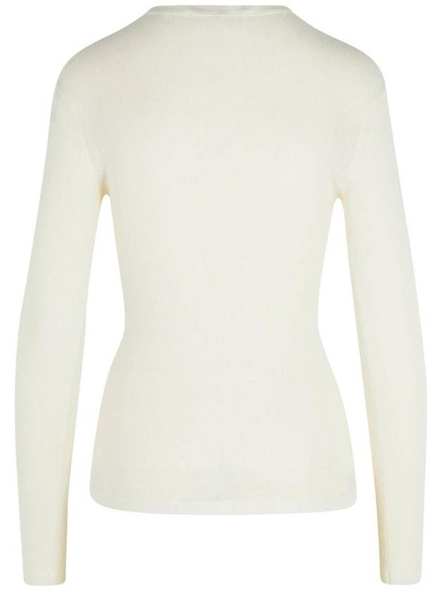 Lisa Yang 'Vivian' White Cashmere Blend T-Shirt - LISA YANG - BALAAN 3