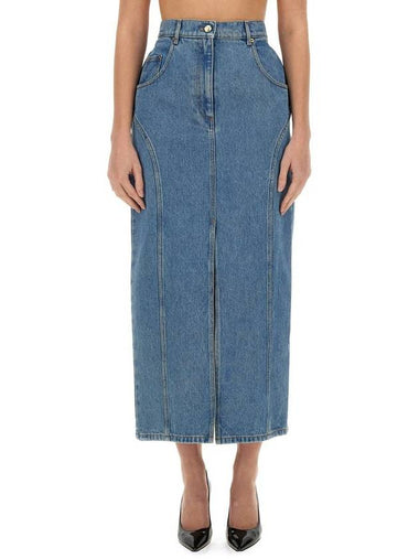 Nina Ricci Long Denim Skirt - NINA RICCI - BALAAN 1