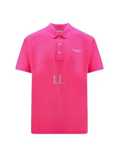 Couture Polo Shirt Fluorescent Pink - DIOR - BALAAN 2