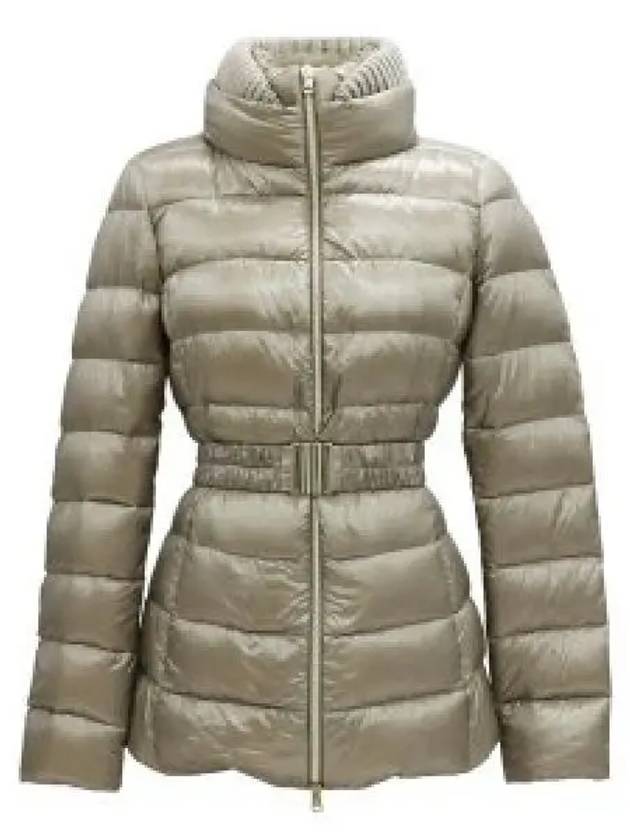 Women's Claudia Goose Down Natural Fur Padded Jacket Beige - HERNO - BALAAN 2