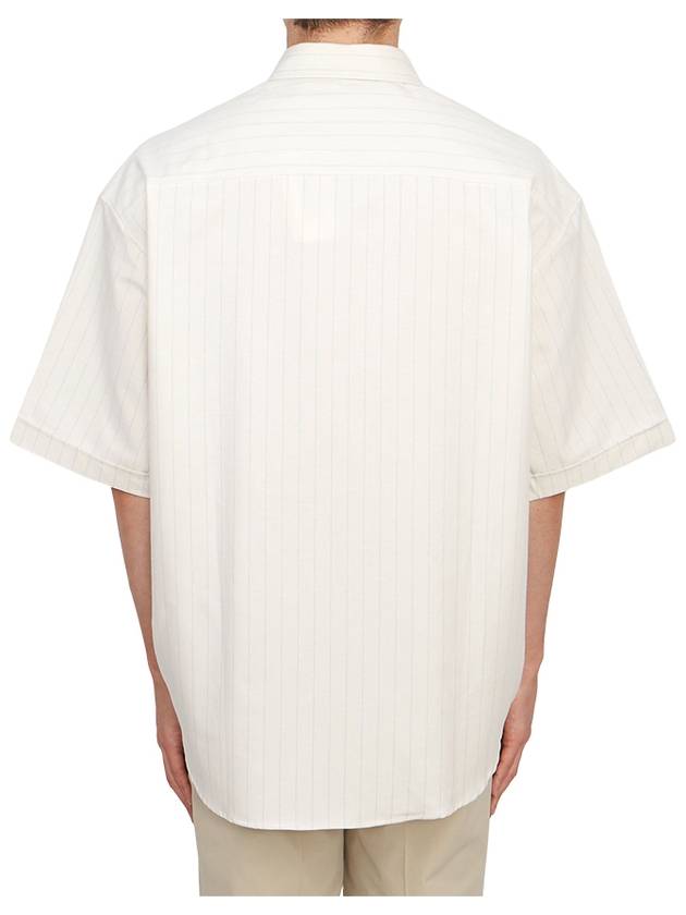 De Coeur Short Sleeve Shirt Chalk - AMI - BALAAN 4