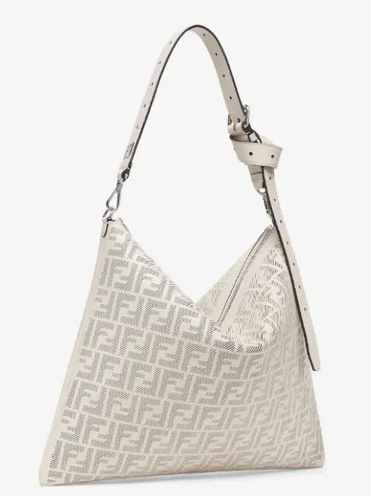 After FF Leather Shoulder Bag White - FENDI - BALAAN 2