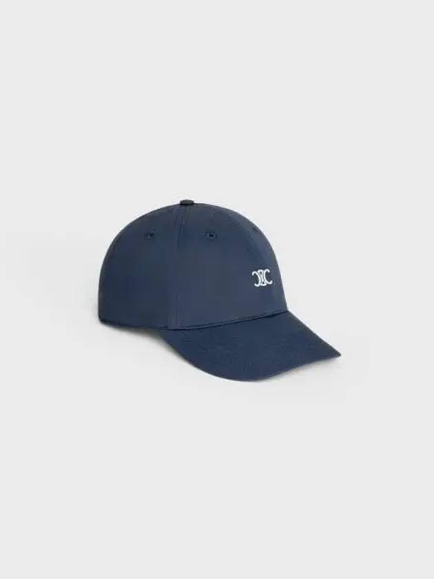 Baseball Cap Cotton Gabardine Marine AA01C969P 07MJ - CELINE - BALAAN 1