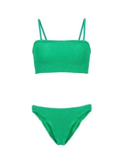 Hunza G Women Gigi Bikini Set Green Light Purple - HUNZA G - BALAAN 1