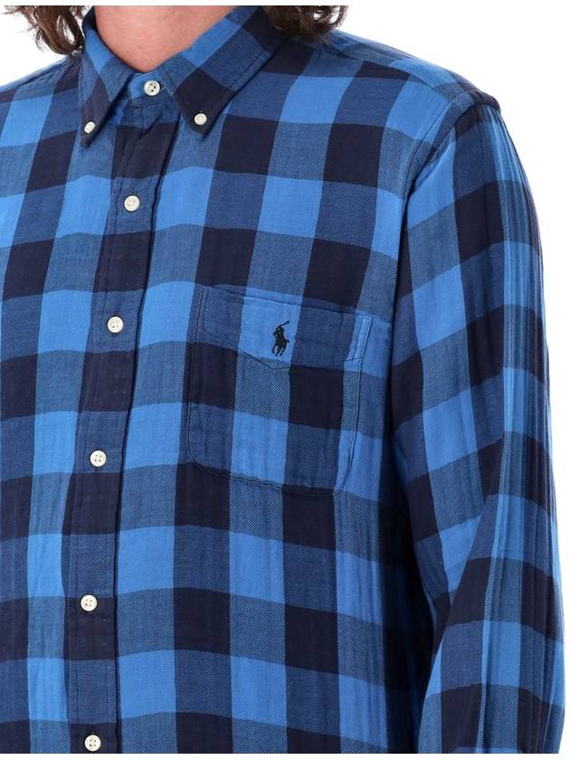 Polo Pony Plaid Check Shirt 710922250002 - POLO RALPH LAUREN - BALAAN 4