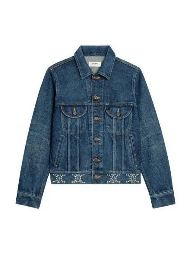 Trucker Jacket Clean Dark Union Wash 1039312 - CELINE - BALAAN 1