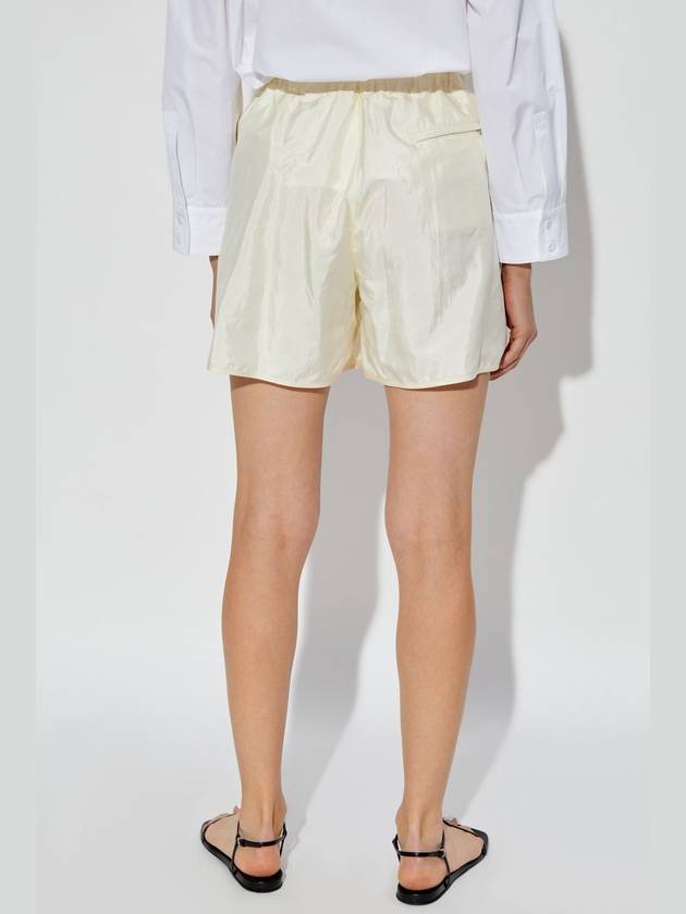 JIL SANDER+ Shorts With Silk Finish, Women's, Cream - JIL SANDER - BALAAN 4