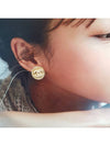 Round CC logo gold metal earrings - CHANEL - BALAAN 7