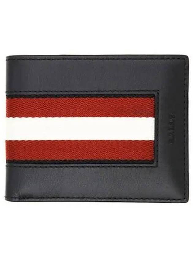 Bevier Half Wallet Black - BALLY - BALAAN 1