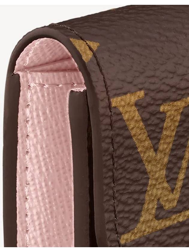 Rosalie Monogram Coin Purse Rose Ballerine - LOUIS VUITTON - BALAAN 6