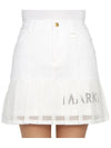 Golf Wear Women s Mini Pleated Skirt MLW 3B AE06 WHITE - MARK & LONA - BALAAN 7